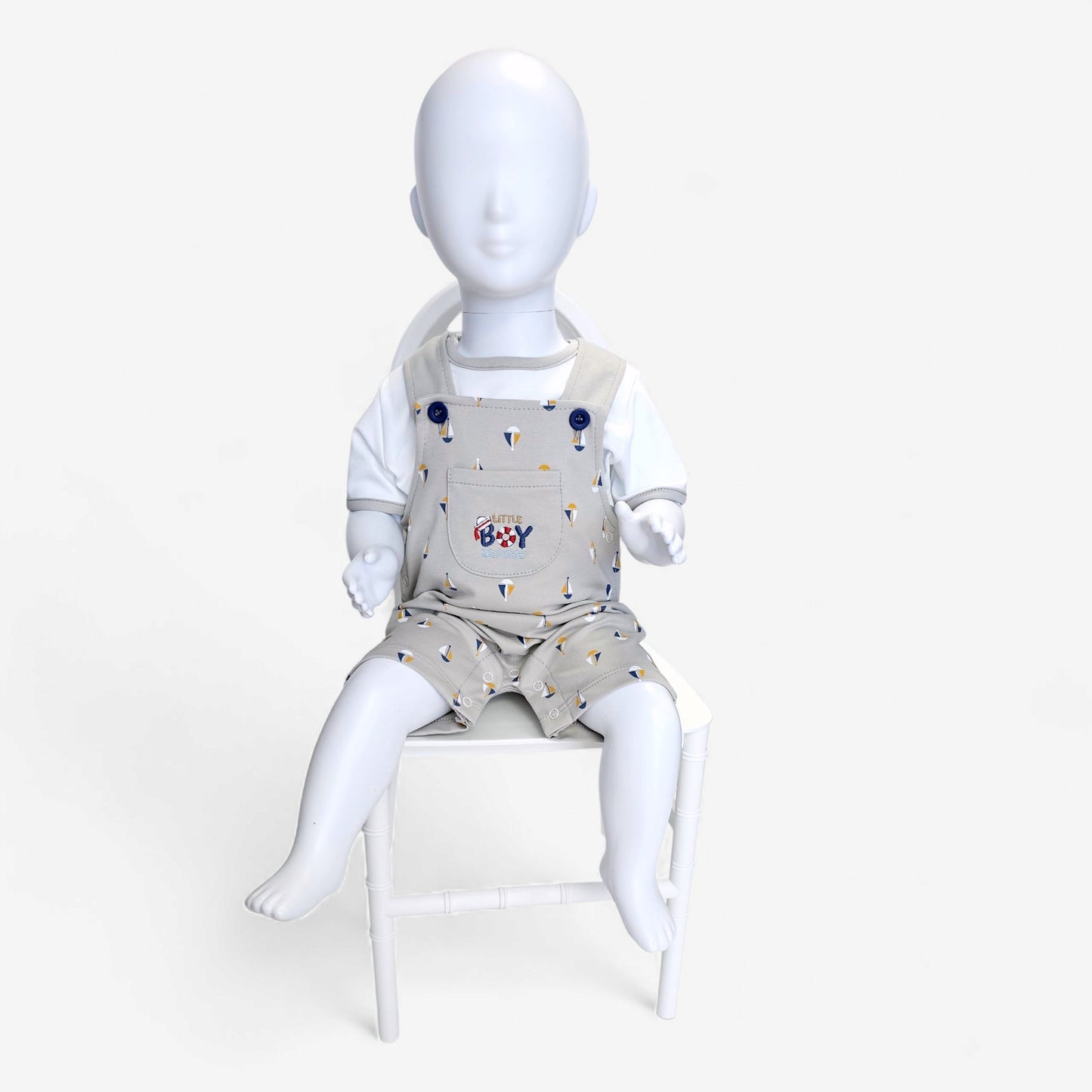 OVEROL MARINERITO EN COLOR PLOMO