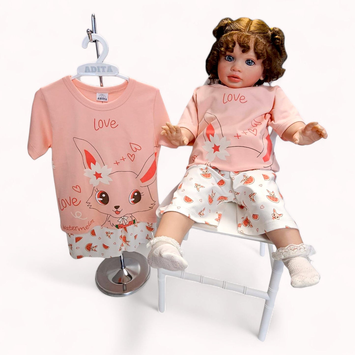 PIJAMA LOVE EN COLOR MELON