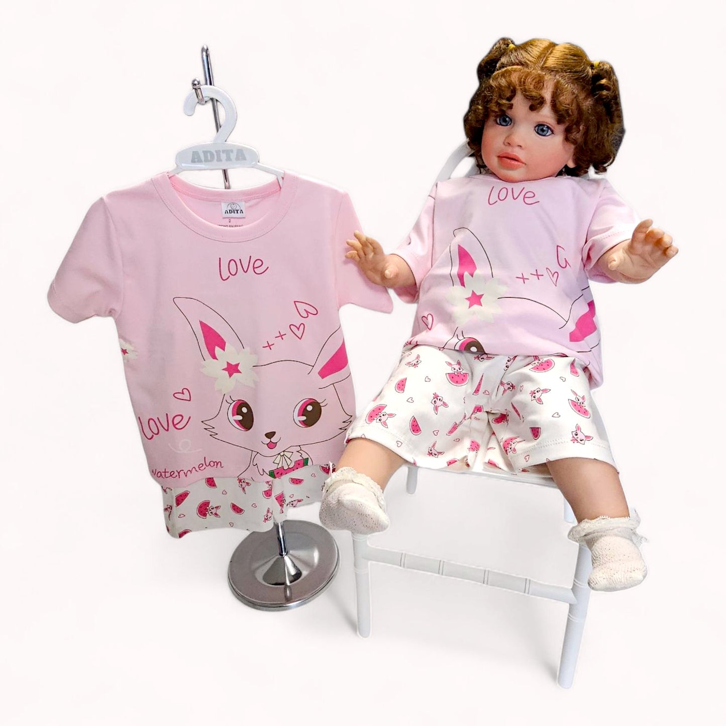 PIJAMA LOVE EN COLOR ROSADO