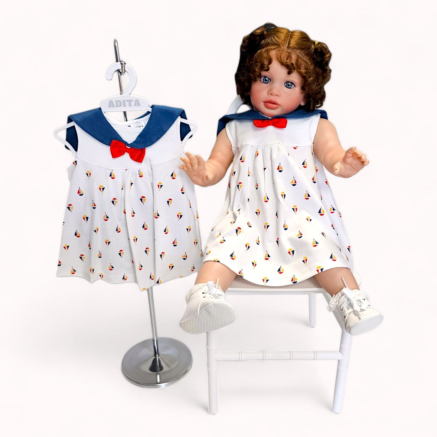 VESTIDO AGUA MARINA EN COLOR ACERO