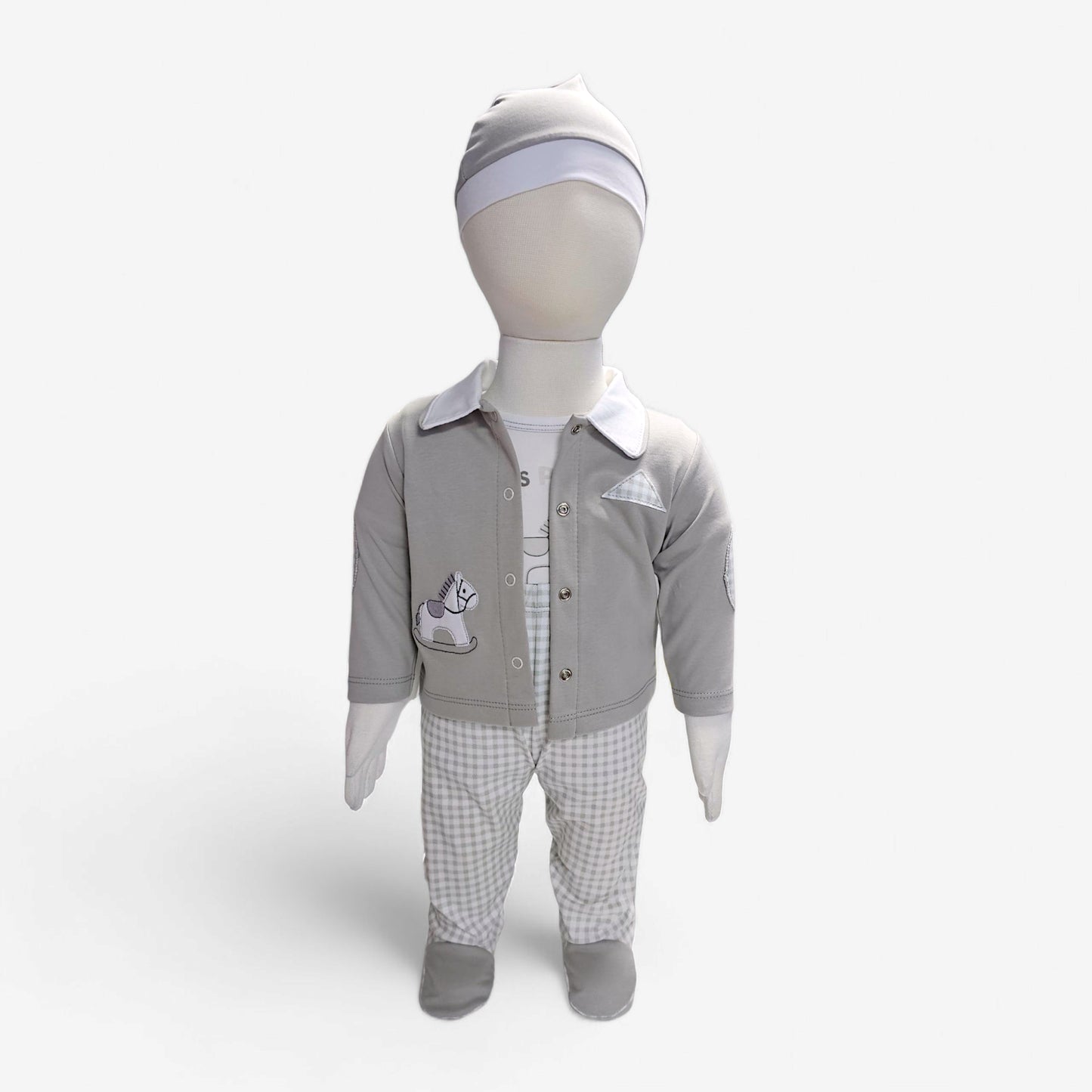 CONJUNTO ELIAS 5PZ EN COLOR PLOMO