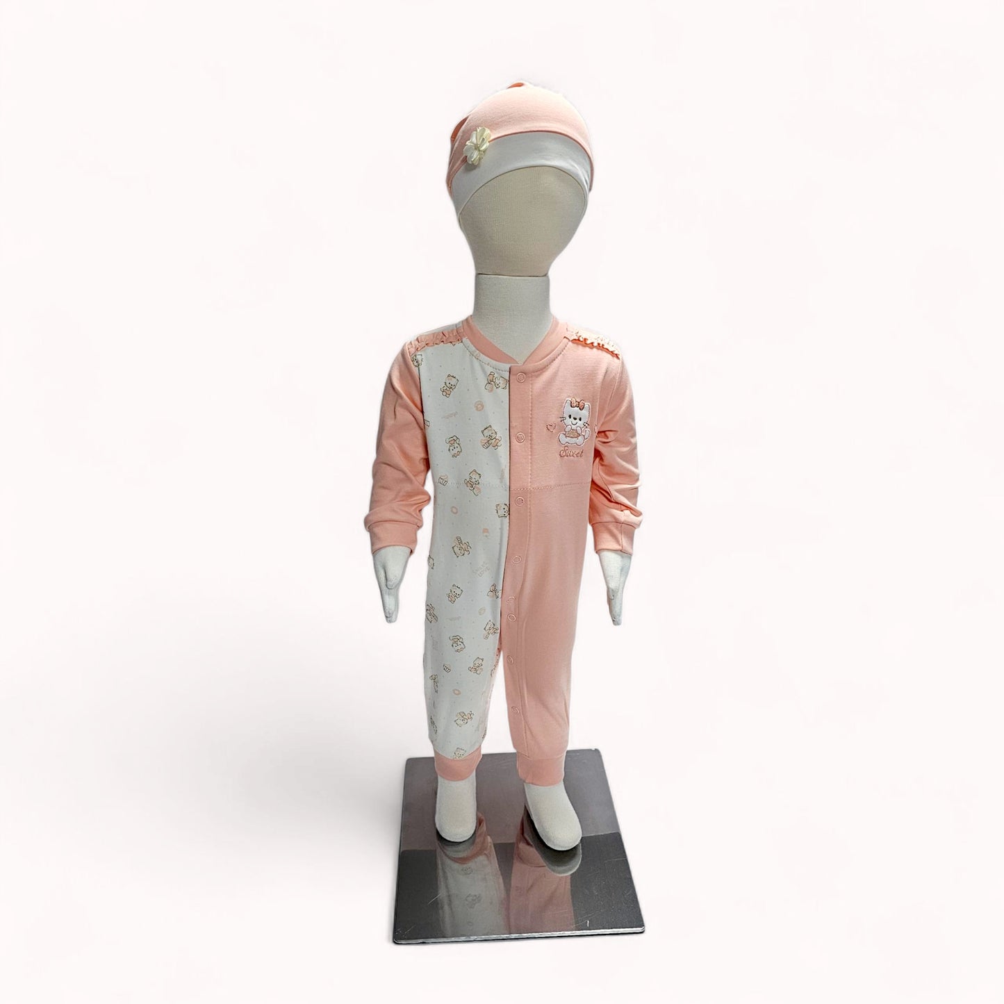 ENTERIZO KITTY EN COLOR MELON