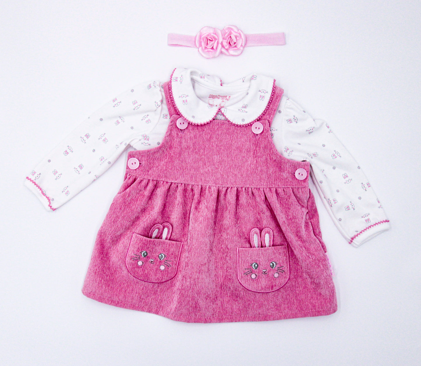 CONJUNTO JAMPER IRIS ROSADO/BLANCO