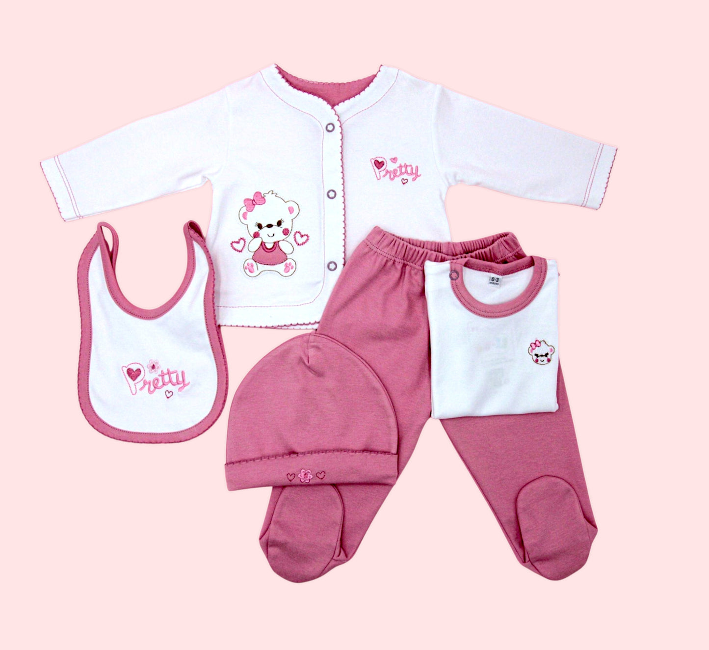 CONJUNTO DE 5PZ PRETTY