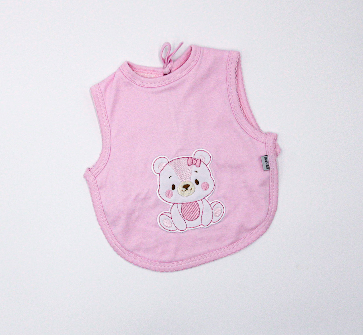 BABERO MANDIL EN COLOR ROSADO