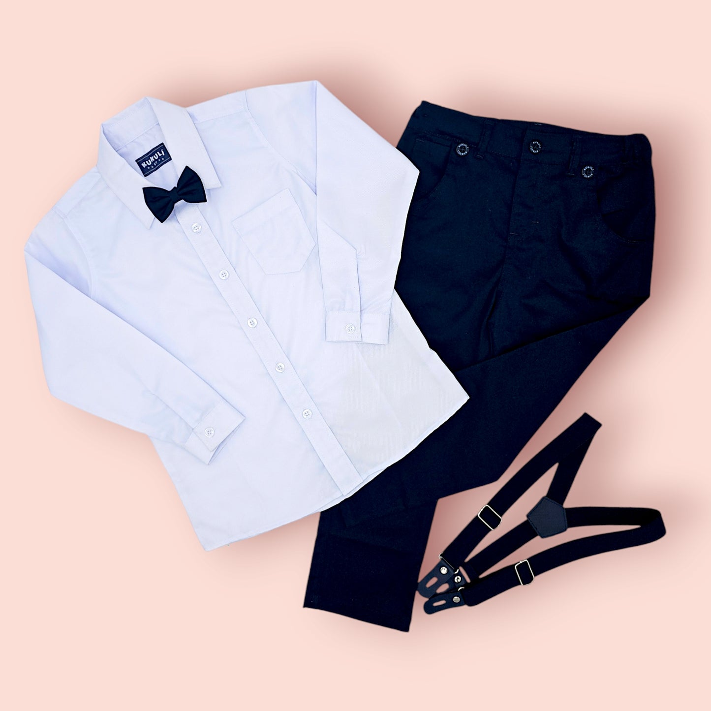 CONJUNTO RENATO Camisa Celeste - Pantalón Azul