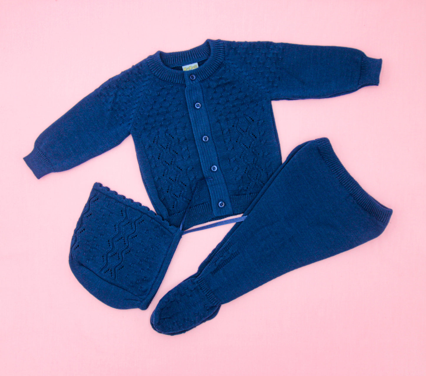 CONJUNTO COQUITO 3PZ EN COLOR AZUL