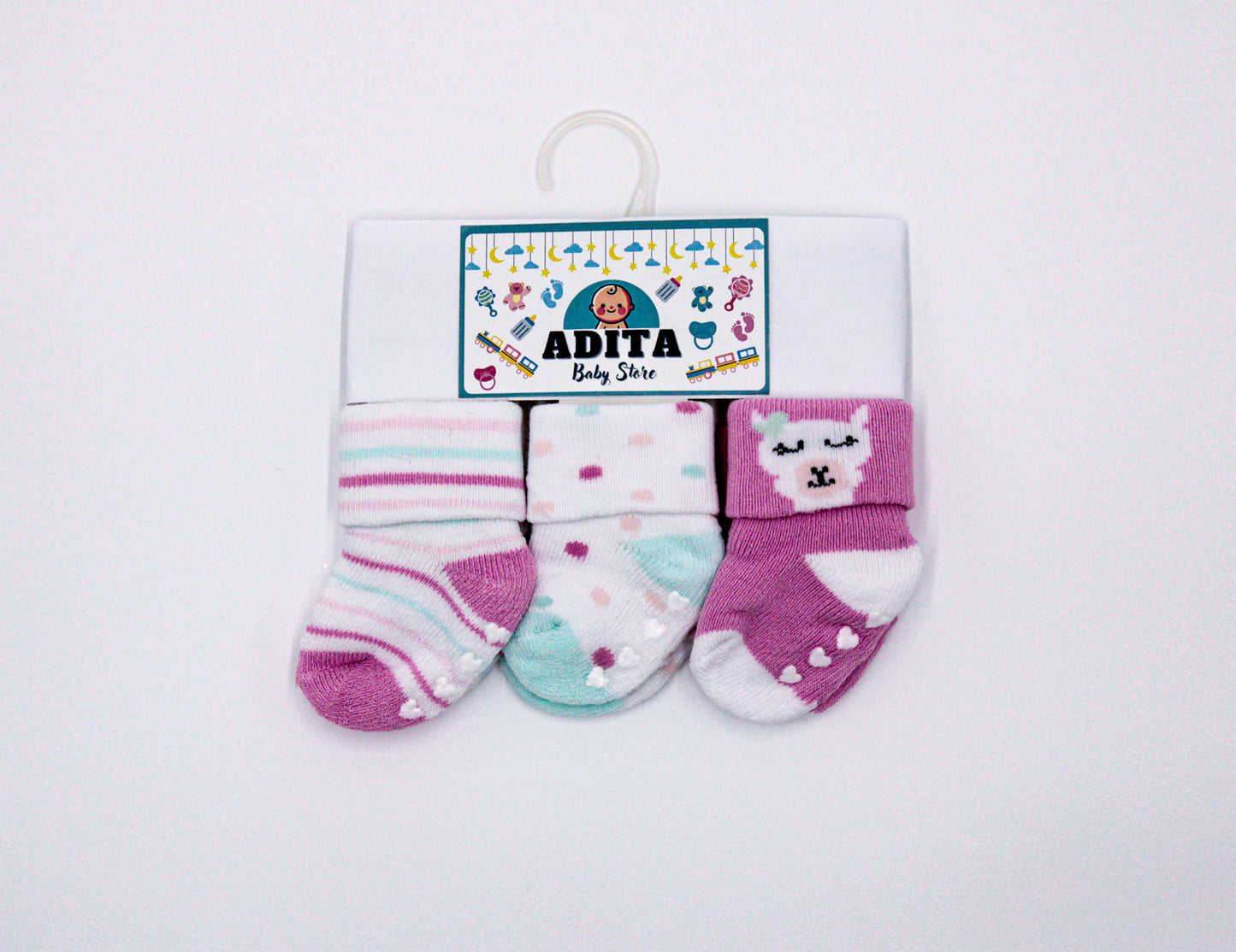 SET DE MEDIAS 3 UNIDADES BARBIE-VERDE