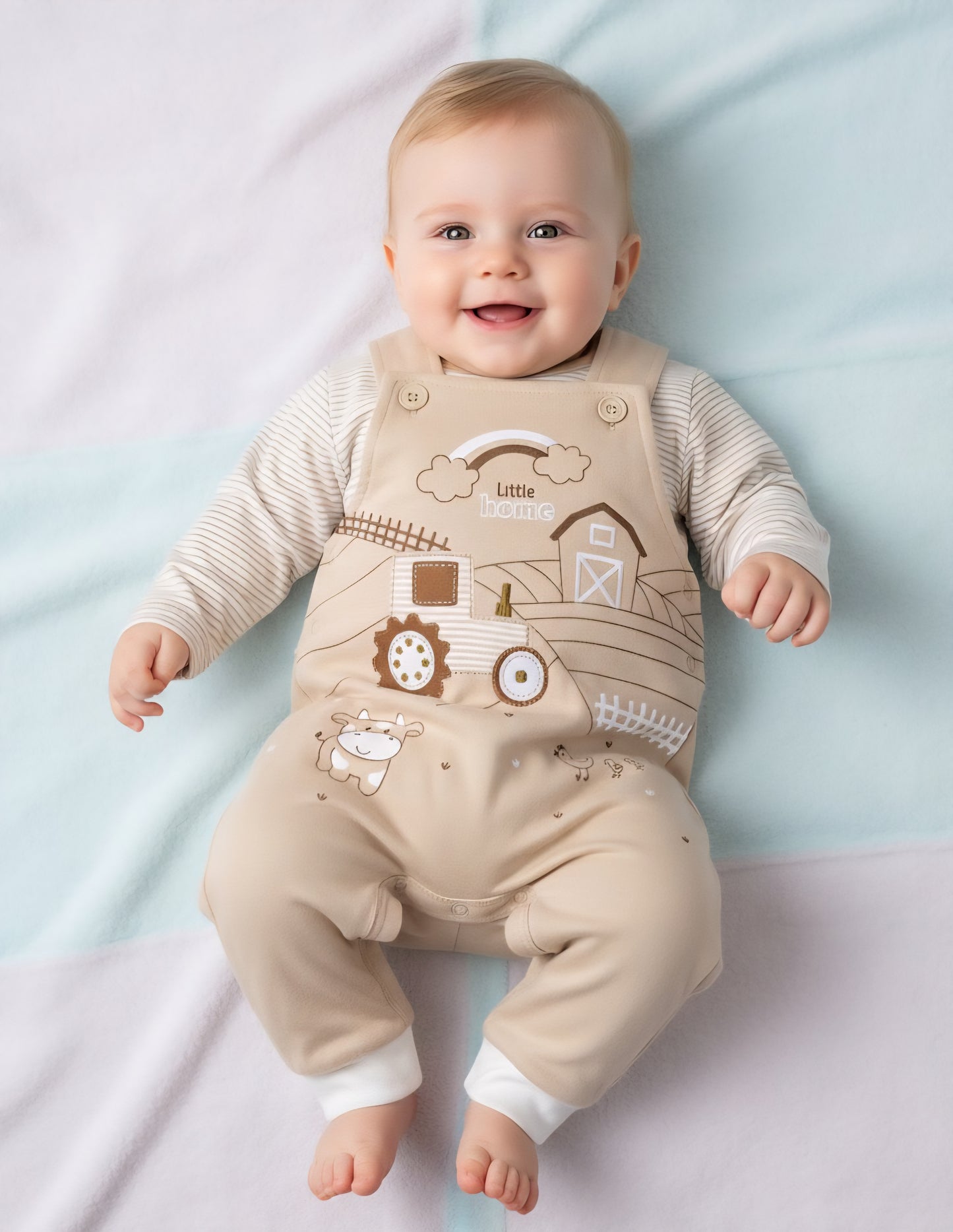 OVEROL MY LITTLE FARM EN COLOR BEIGE