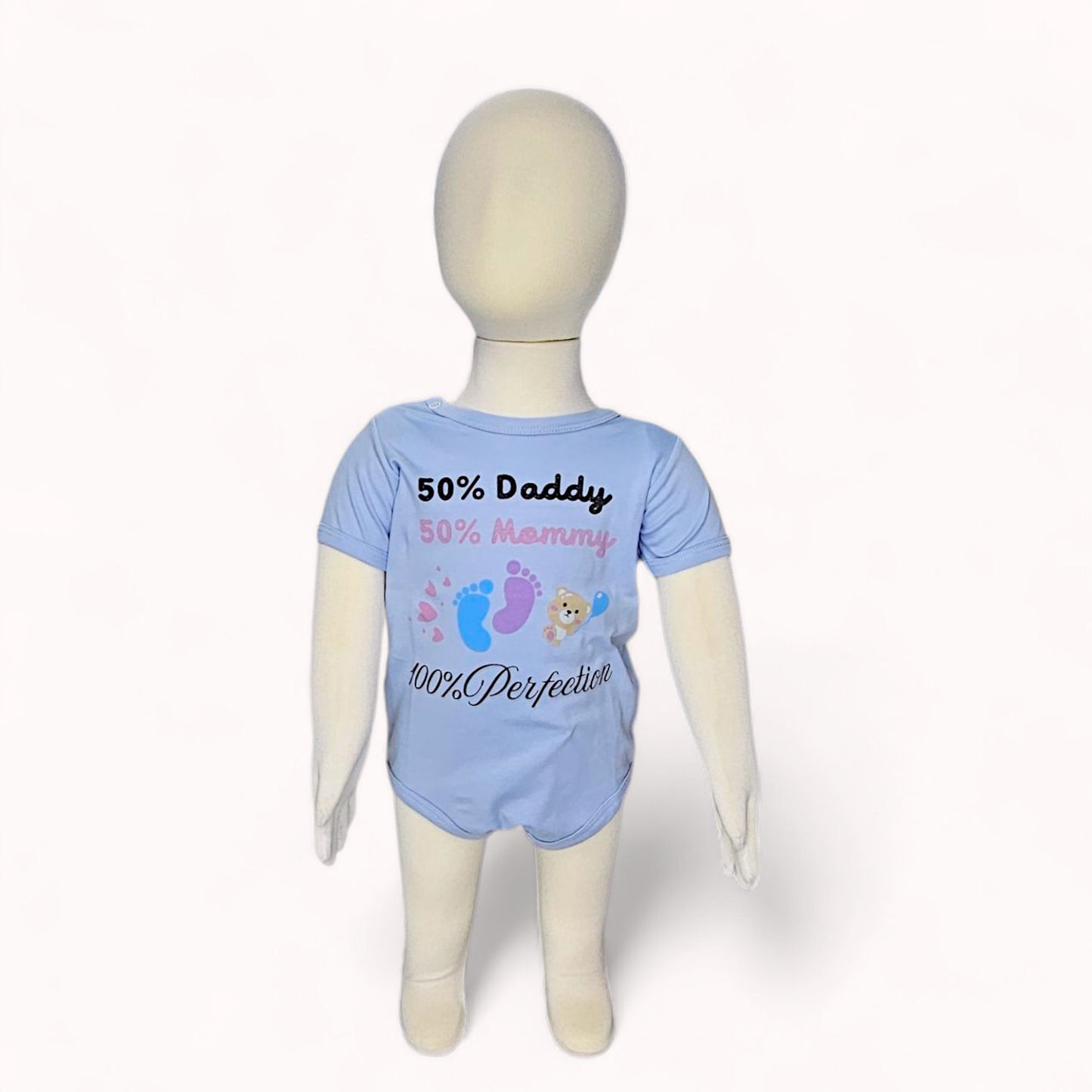 BODY MANGA  CORTA CELESTE