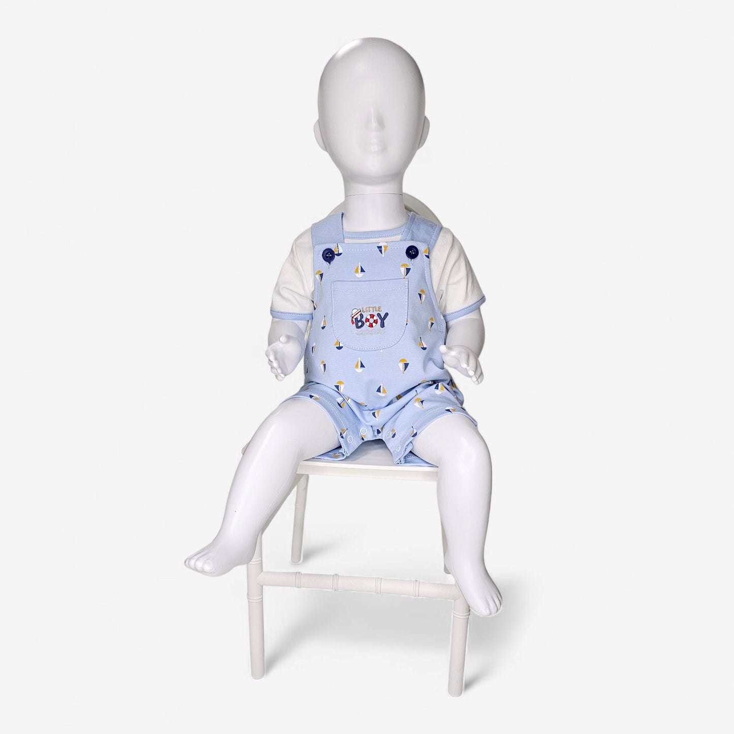 OVEROL MARINERITO EN COLOR CELESTE