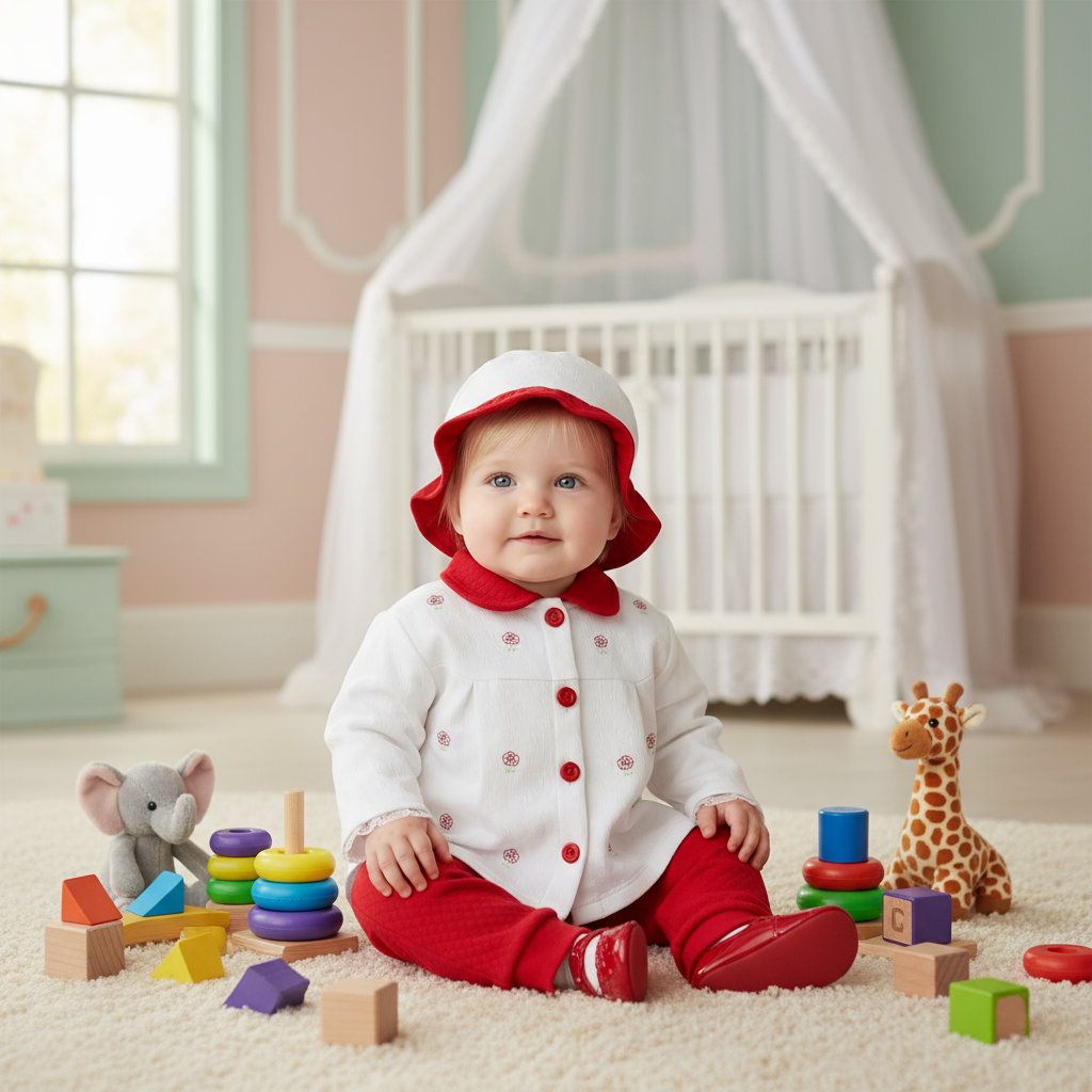 CONJUNTO MEILANI JACQARD 4PZ EN COLOR BLANCO