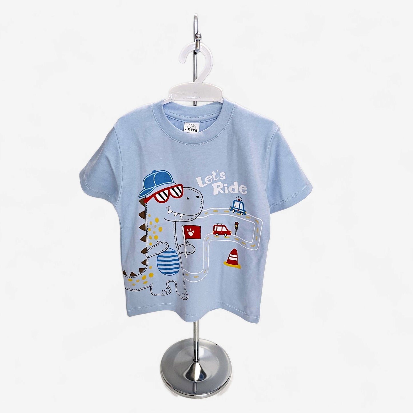 POLO EN COLOR CELESTE