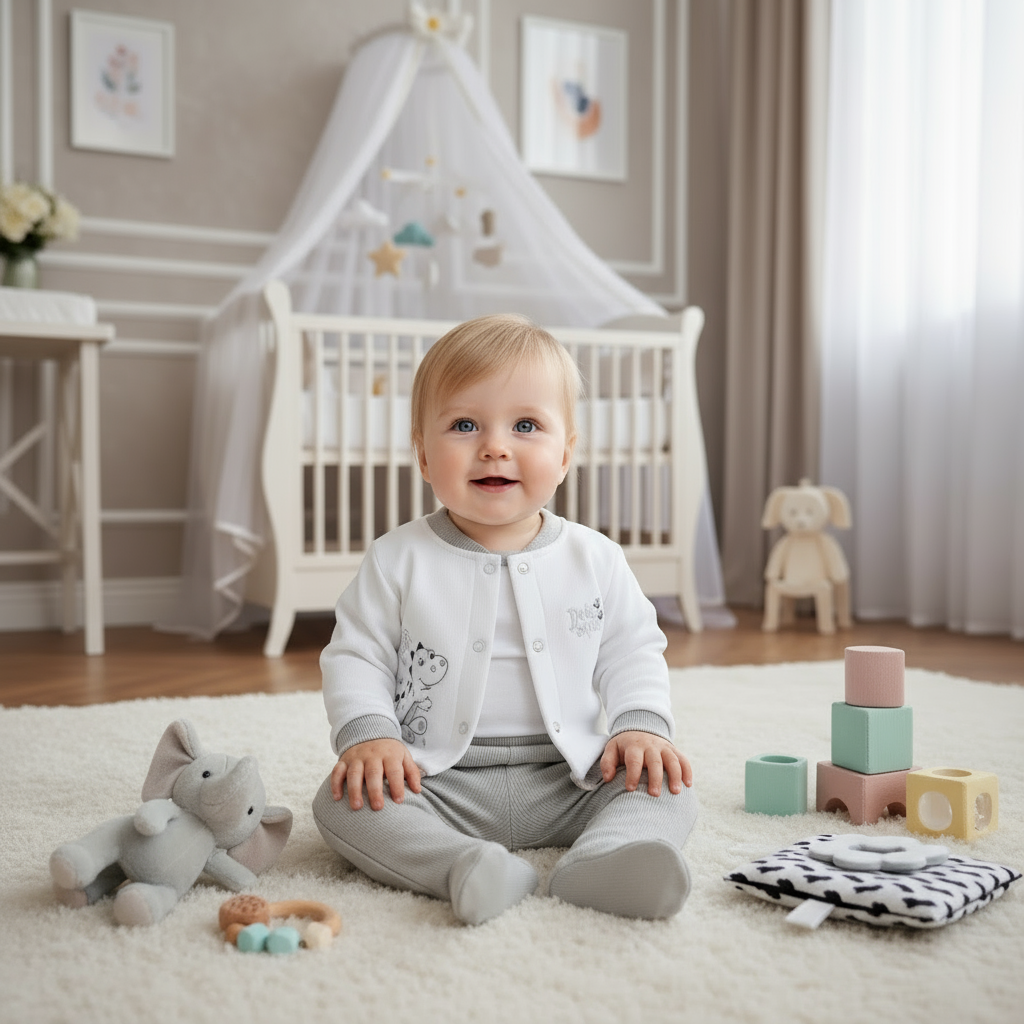 CONJUNTO  DINOSAUR BOY 5PZ EN COLOR GRIS