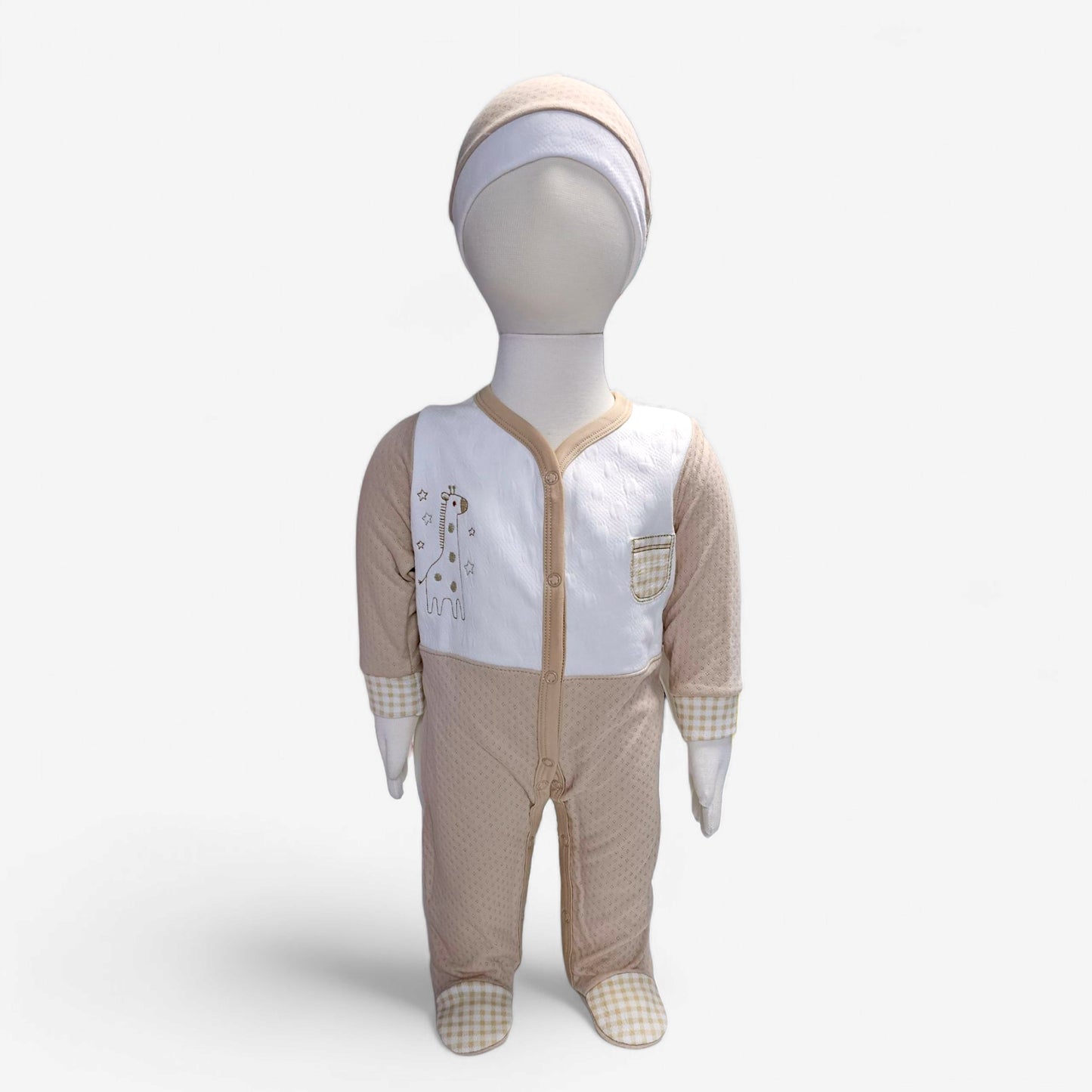 ENTERIZO GIRAFFE JACQARD EN COLOR BEIGE