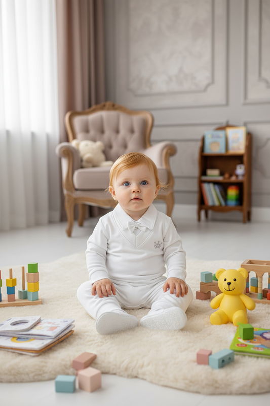 CONJUNTO PRINCIPE 5PZ EN COLOR BLANCO