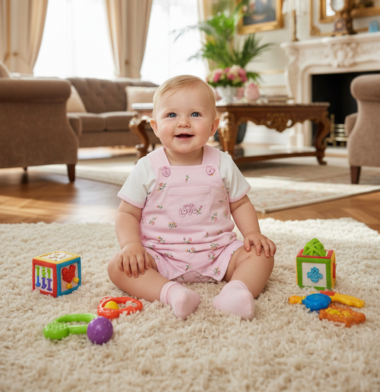 OVEROL EDNA EN COLOR ROSADO