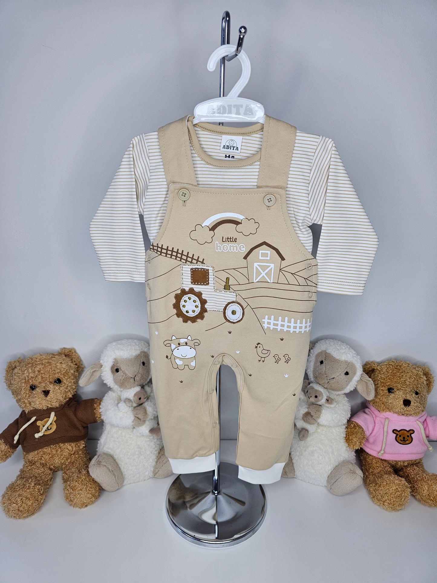 OVEROL MY LITTLE FARM EN COLOR BEIGE