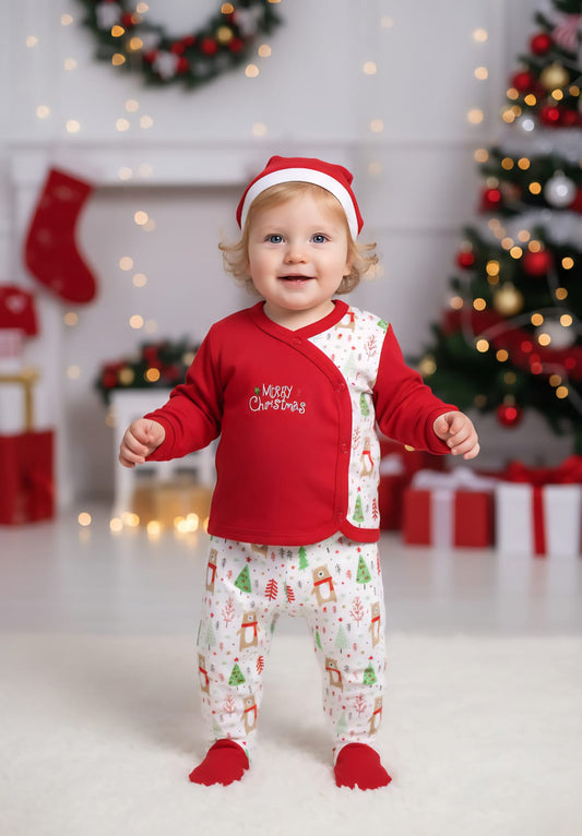 CONJUNTO DE NAVIDAD COLOR ROJO