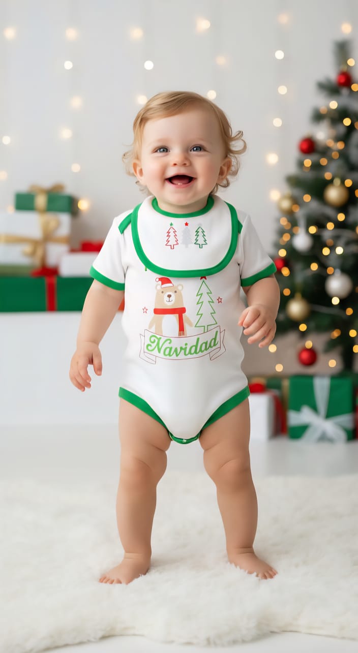 CONJUNTO DE NAVIDAD COLOR VERDE