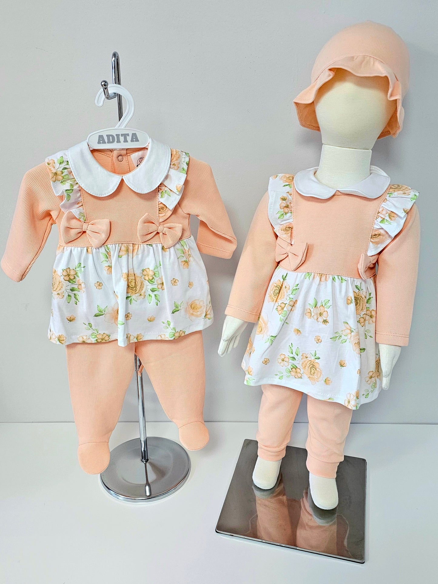 CONJUNTO ROUSSE EN COLOR MELON