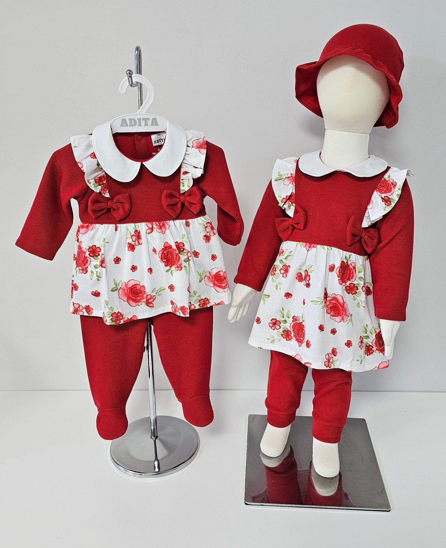 CONJUNTO ROUSSE EN COLOR ROJO