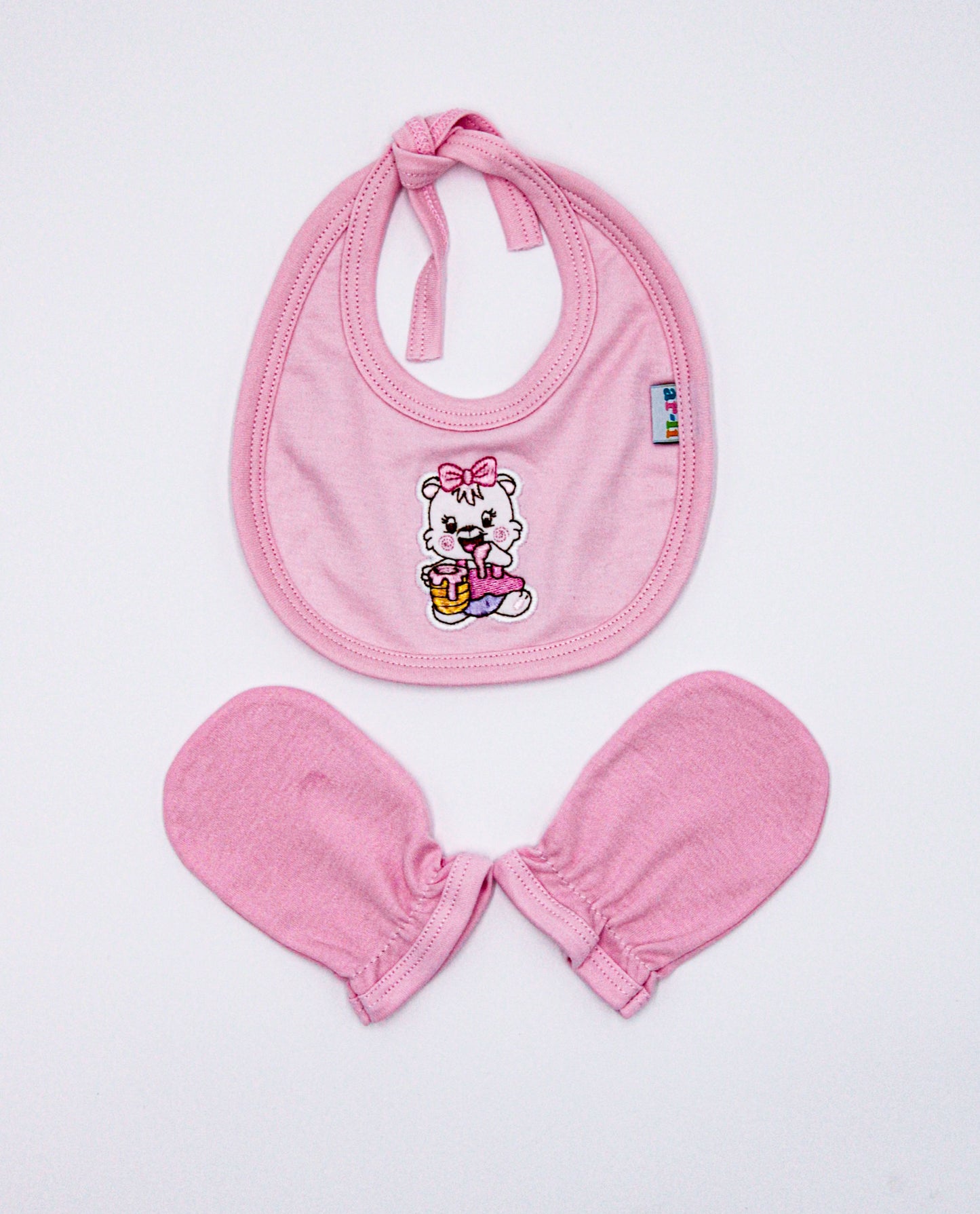 BABERO REDONDO COLOR ROSADO