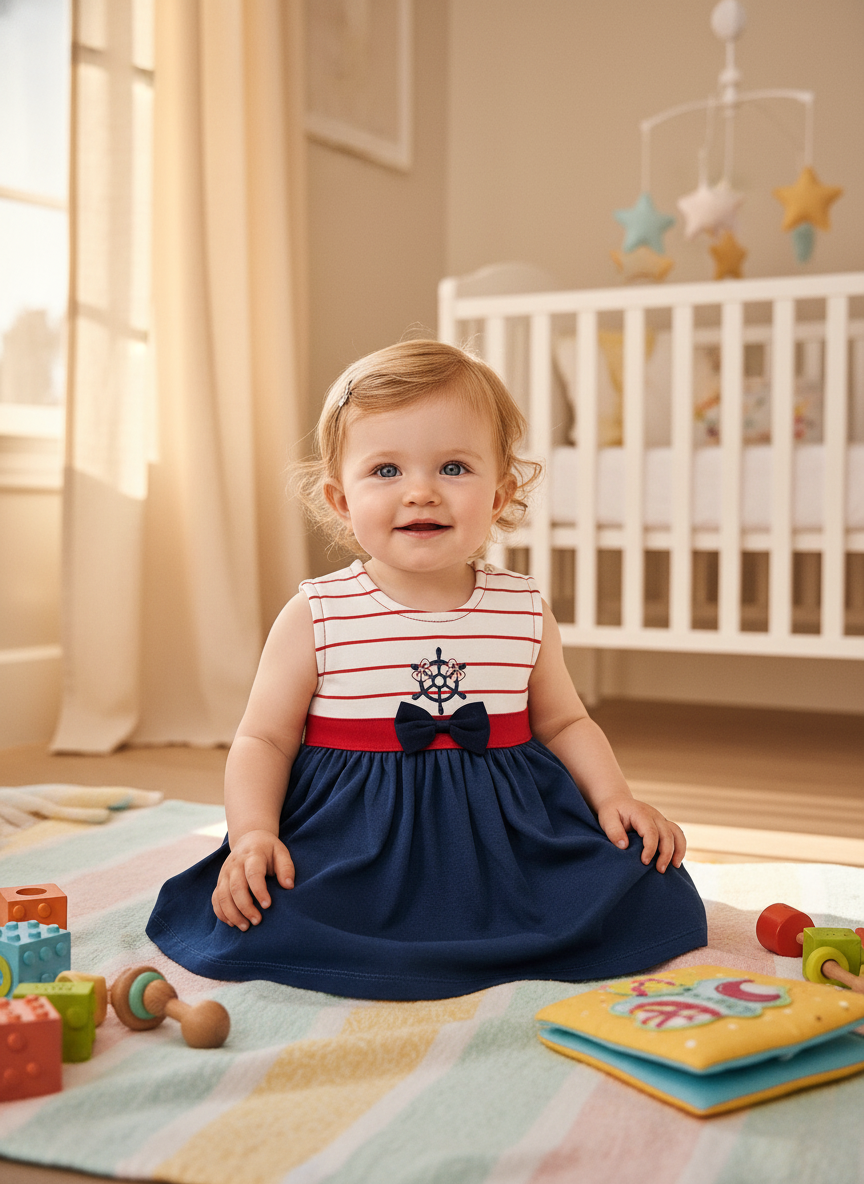 VESTIDO VICTORIA EN COLOR AZUL MARINO