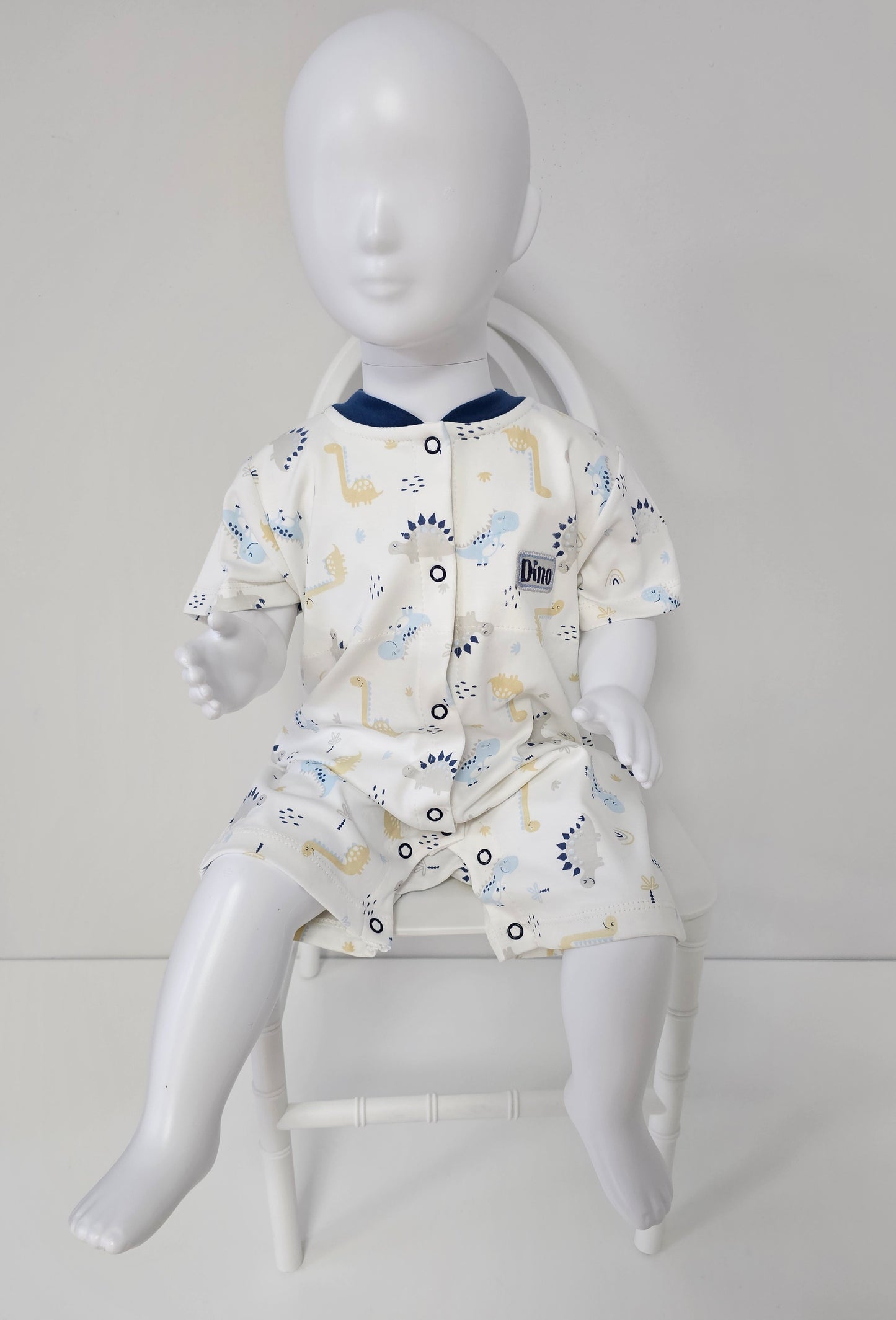 ENTERIZO DINO REX EN COLOR ACERO