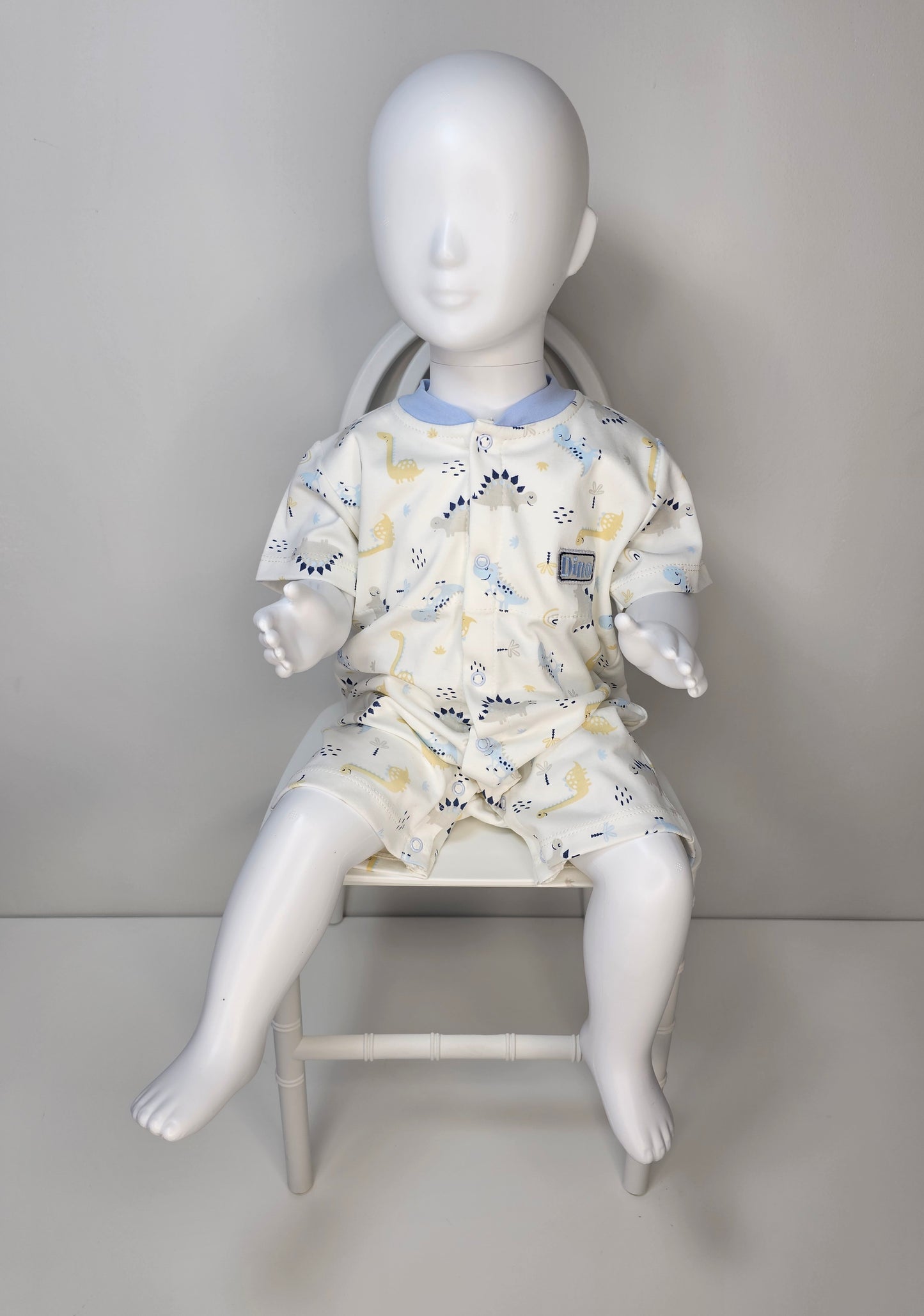 ENTERIZO DINO REX EN COLOR CELESTE