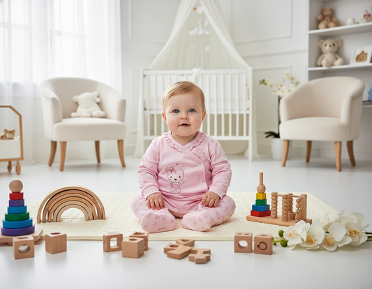 ENTERIZO BABY BEAR EN COLOR ROSADO