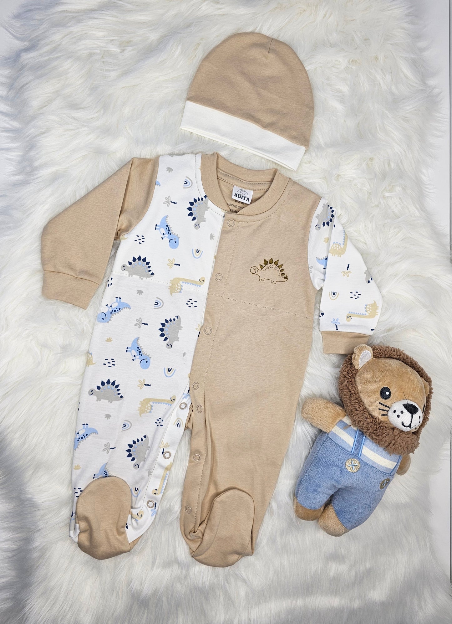 ENTERIZO BABY JURASICO EN COLOR BEIGE