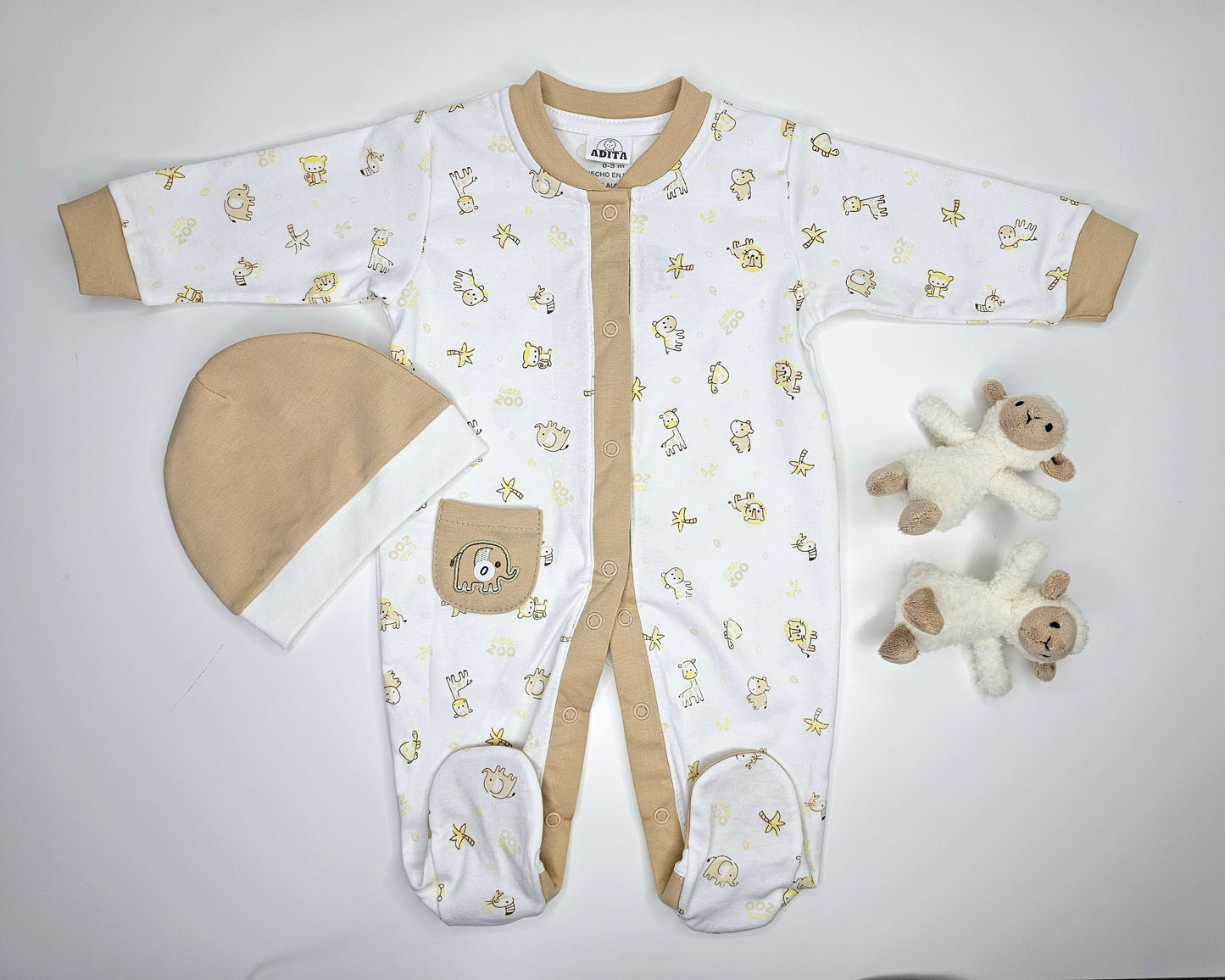 ENTERIZO ELEFANTITO EN COLOR BEIGE