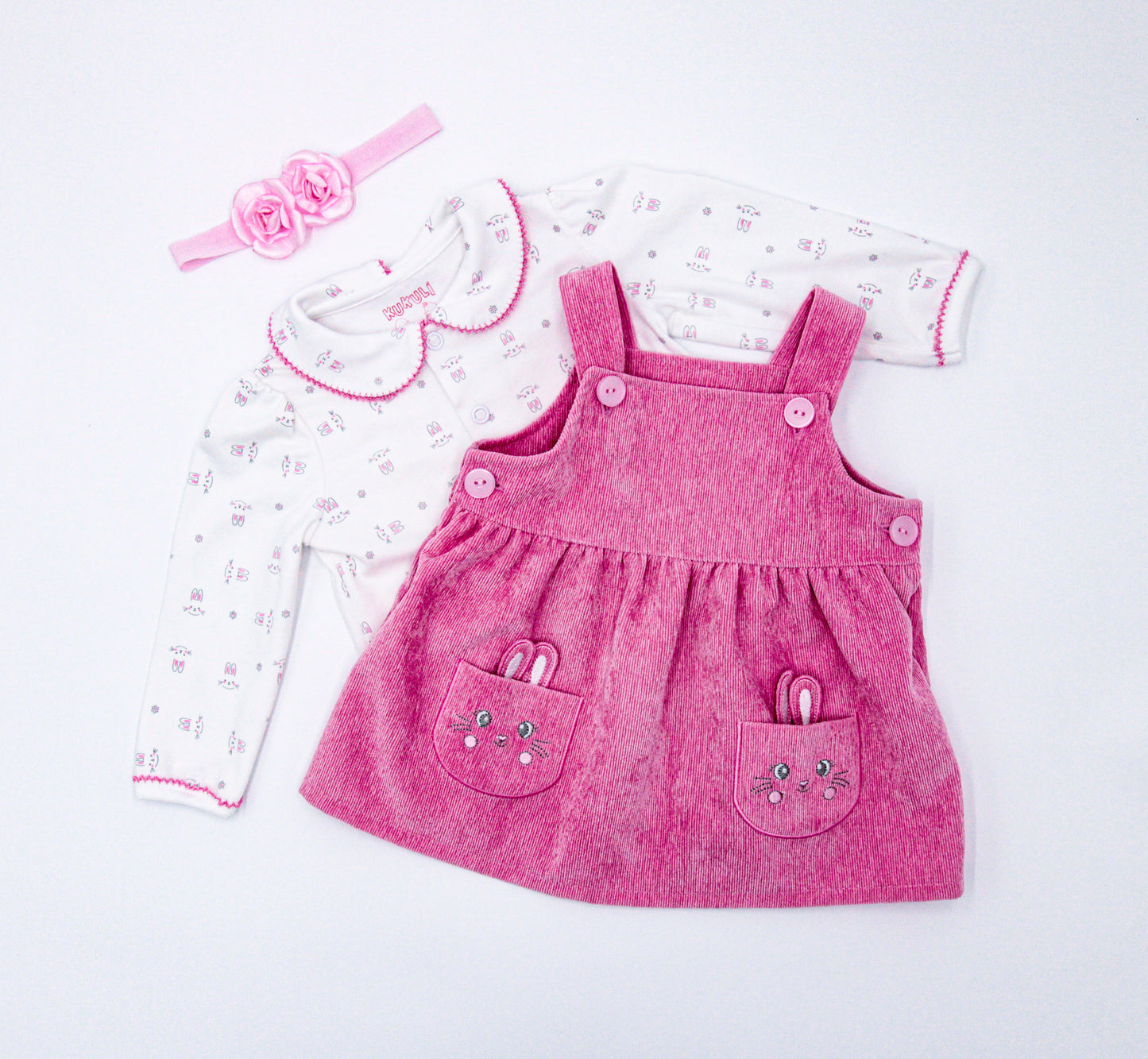 CONJUNTO JAMPER IRIS ROSADO/BLANCO