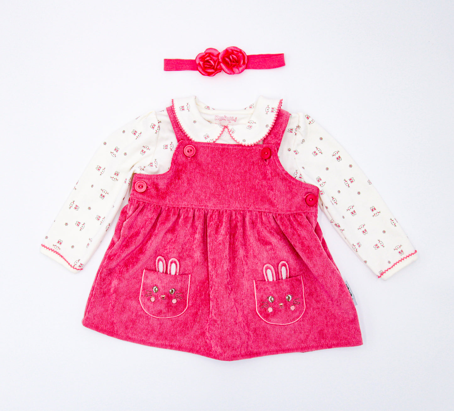 CONJUNTO JAMPER IRIS SANDIA/CREMA