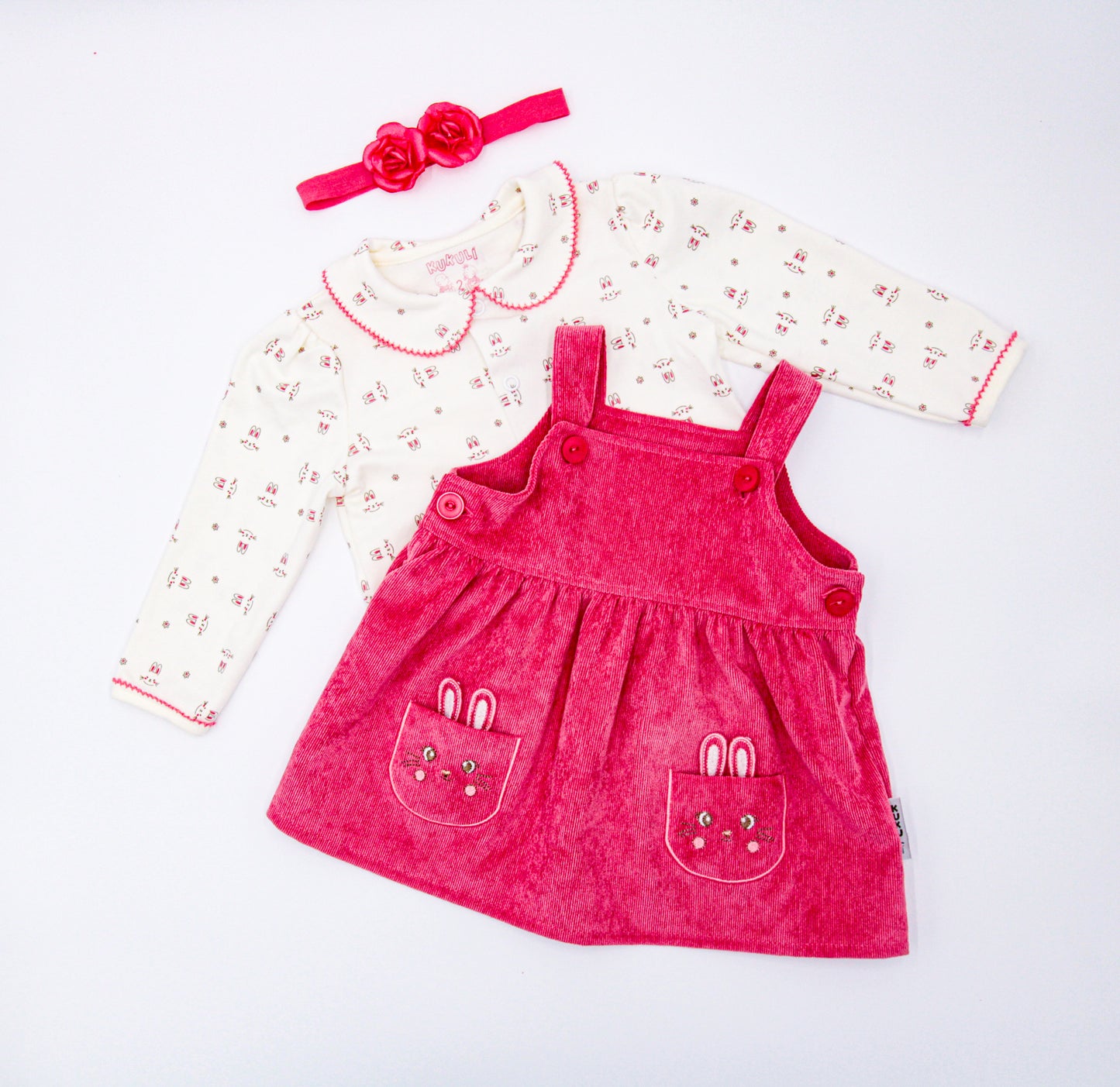 CONJUNTO JAMPER IRIS SANDIA/CREMA