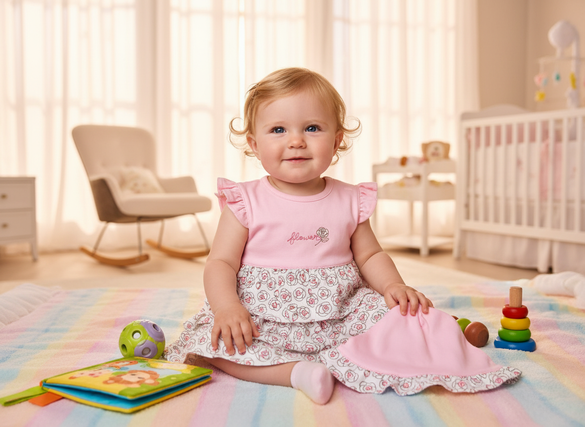 VESTIDO FLOWERS DE 4PZ