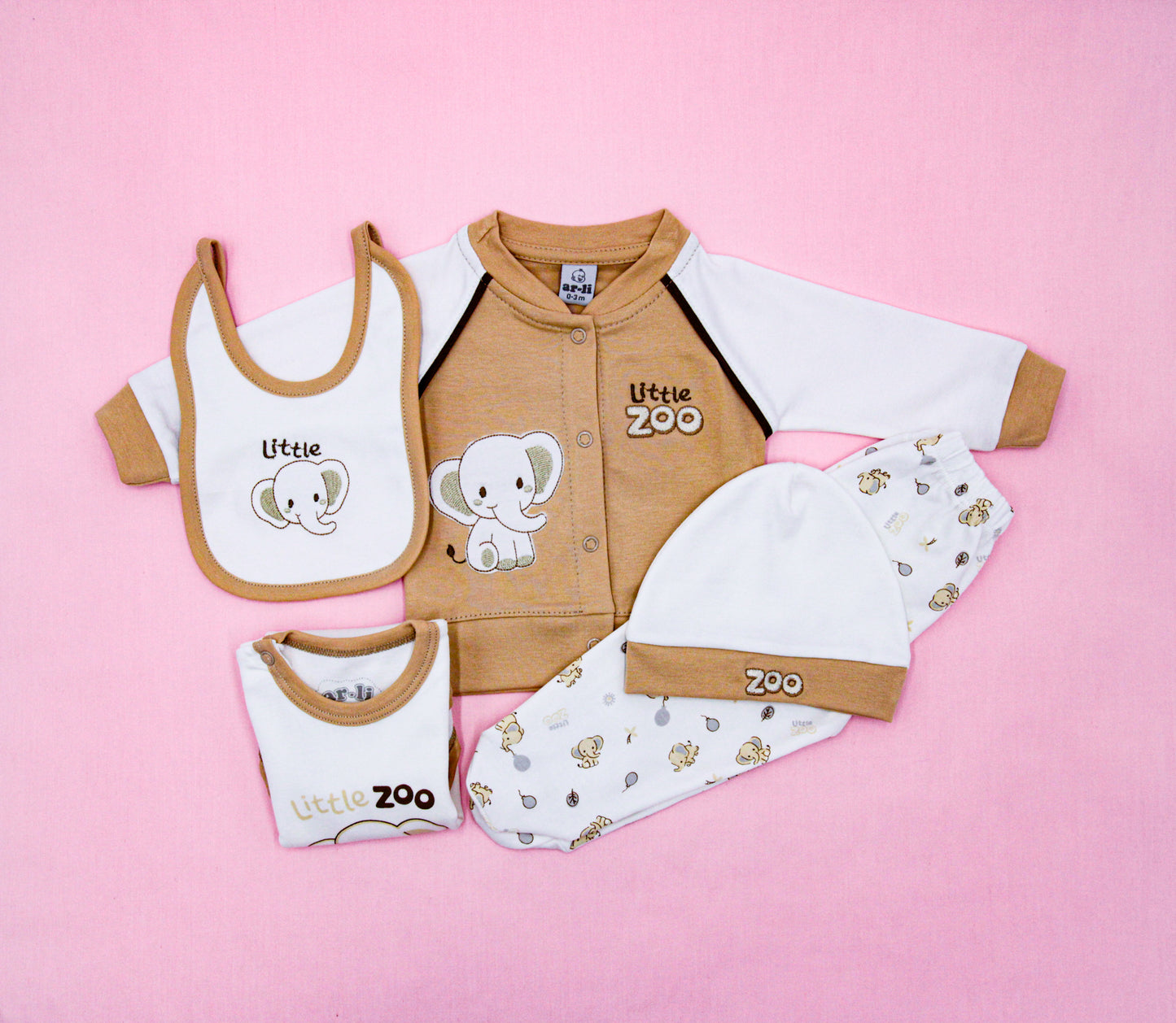 CONJUNTO DE 5PZ PARA VARONCITO LITTLE ZOO