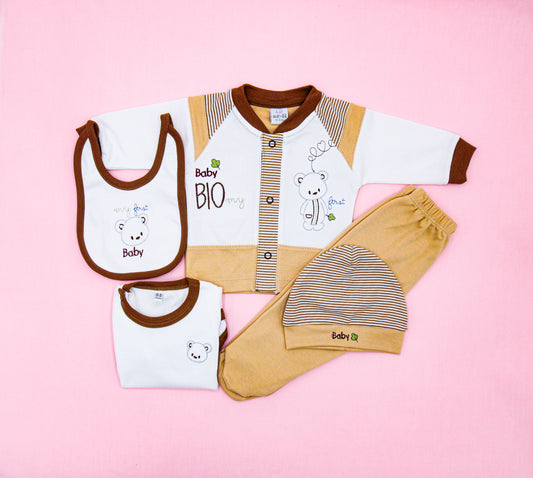 CONJUNTO DE 5PZ PARA VARONCITO BABY BIO