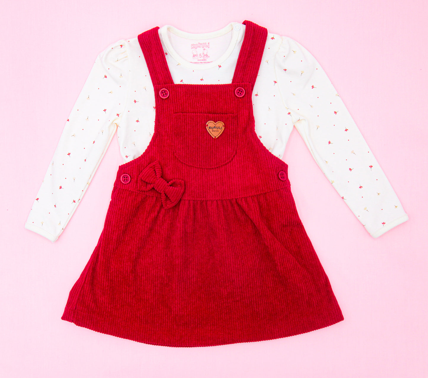 CONJUNTO CARMIN JAMPER CON POLO CORDUROY