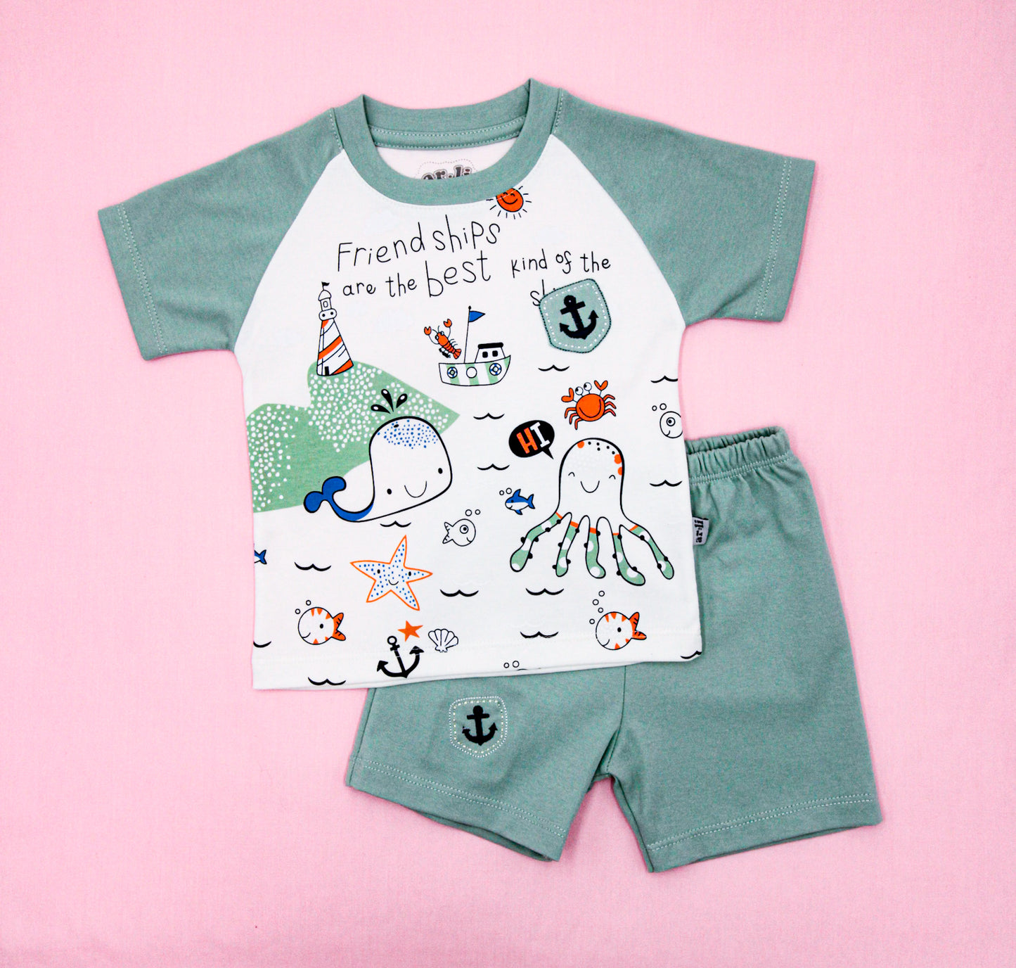 CONJUNTO DE 2PZ FRIENDS SHIPS