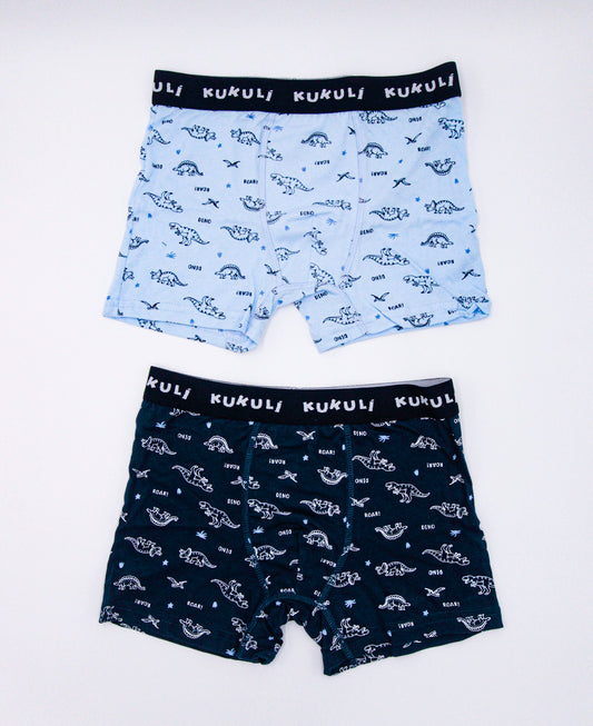 SET BOXER ESTAMPADOS AZUL-CELESTE