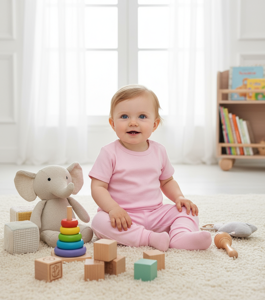 CONJUNTO POLITO ROSADO MC CON PANTANLON