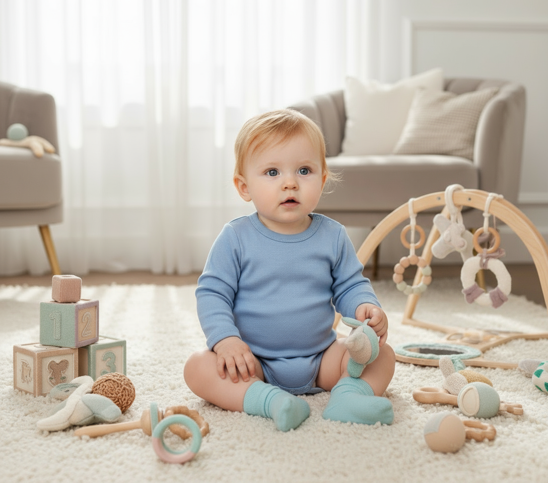 BODY MANGA LARGA CELESTE