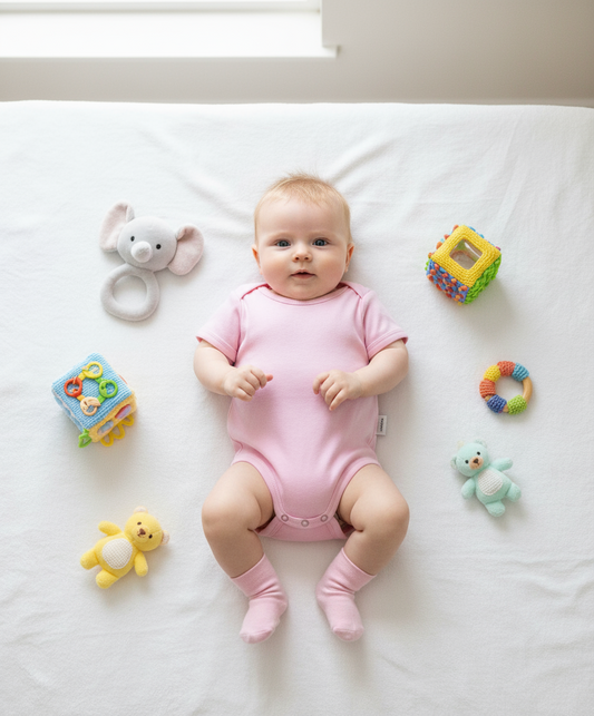 BODY MANGA CORTA ROSADO