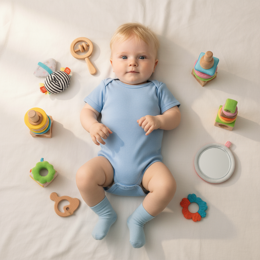 BODY MANGA  CORTA CELESTE