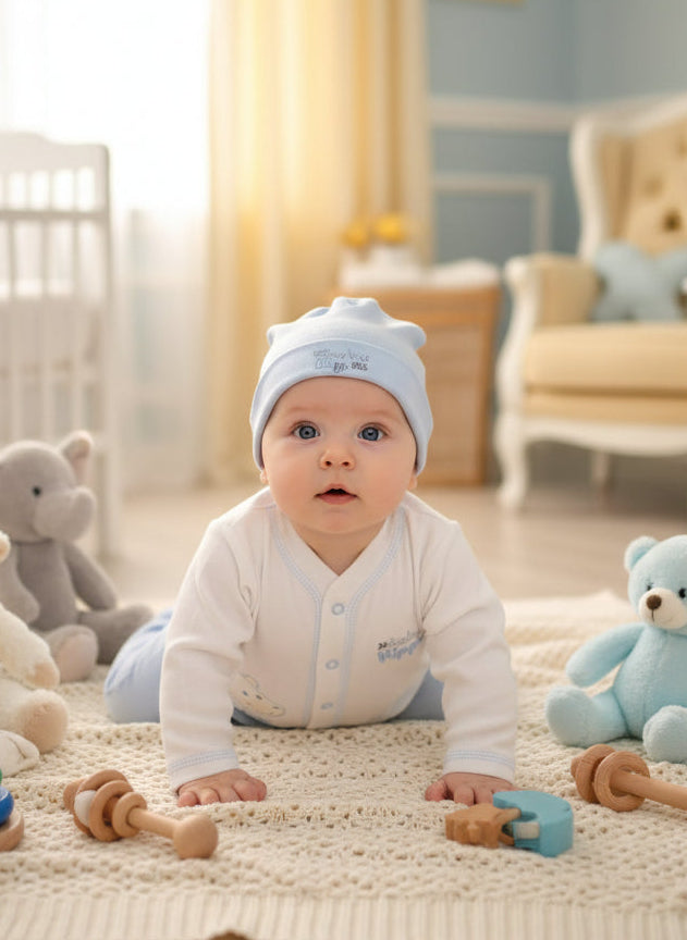 CONJUNTO DE 5PZ PARA VARONCITO BABY HIPPO