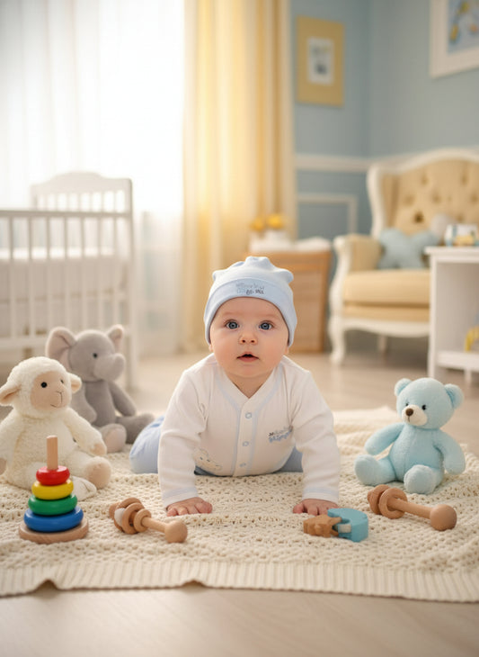 CONJUNTO DE 5PZ PARA VARONCITO BABY HIPPO