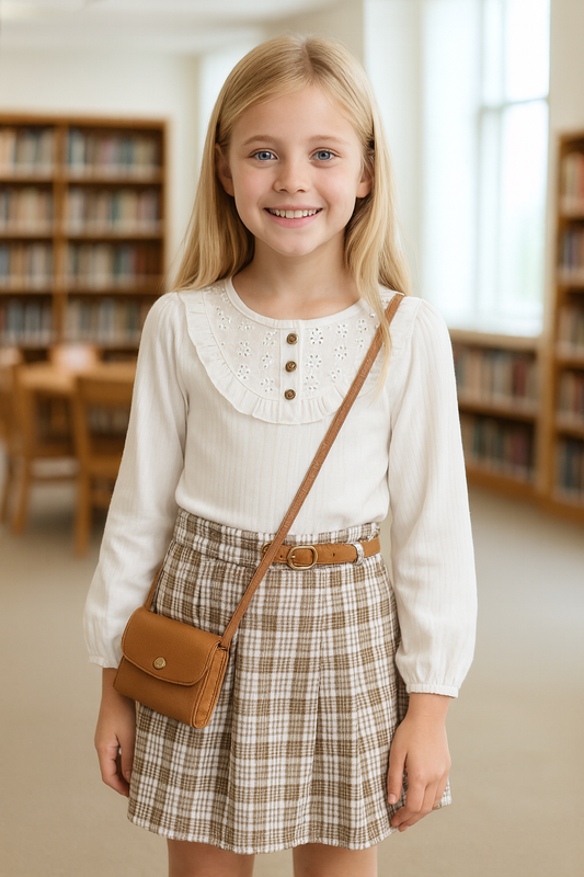 CONJUNTO LETICIA CAMEL-CREMA