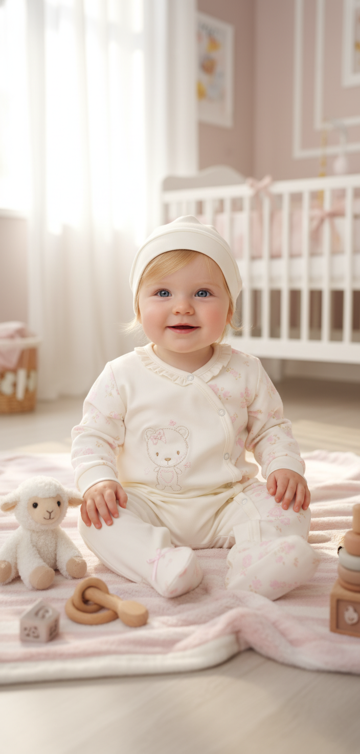 ENTERIZO BABY BEAR EN COLOR CREMA